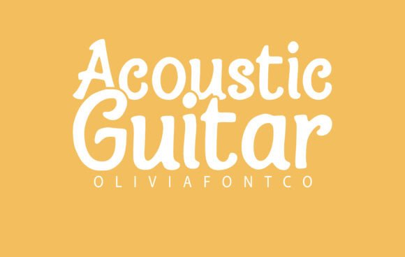 Acoustic Guitar Font: Warm Branding for Small Business