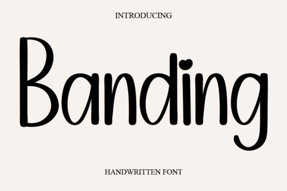 Banding Font: A Handwritten Typeface for Editorial Design