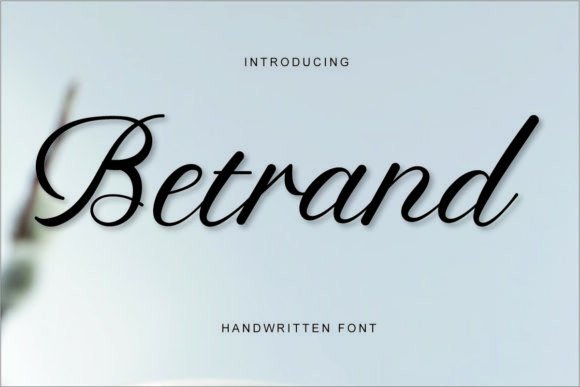Betrand Font: Elevating Editorial Design with Grace