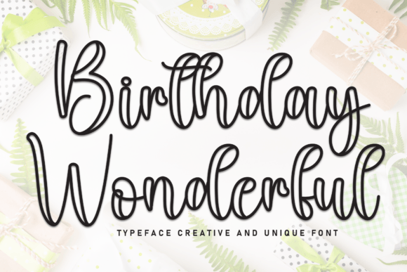 Birthday Wonderful Font: A Web Designer’s Layout Test