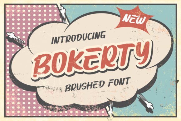 Bokerty Font: A Brushed Typeface for Modern Branding