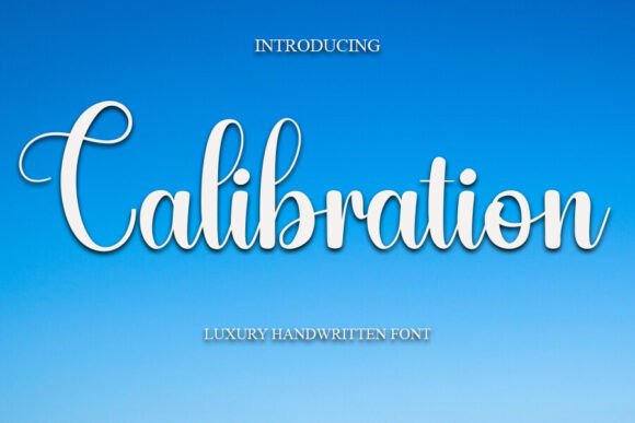 Calibration Font: Sweet Handwritten Style for Web Design