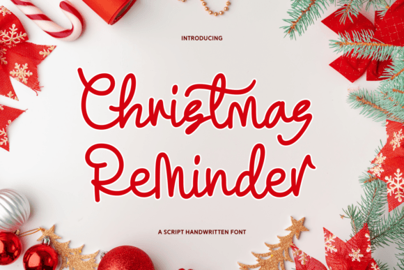 Christmas Reminder: A Festive Script Font for Business Branding