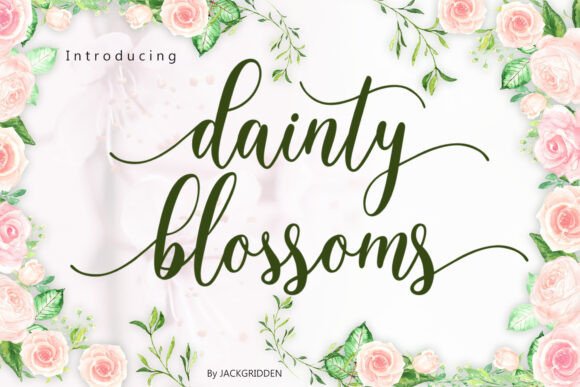 Dainty Blossoms Font: Elevating Editorial Layouts