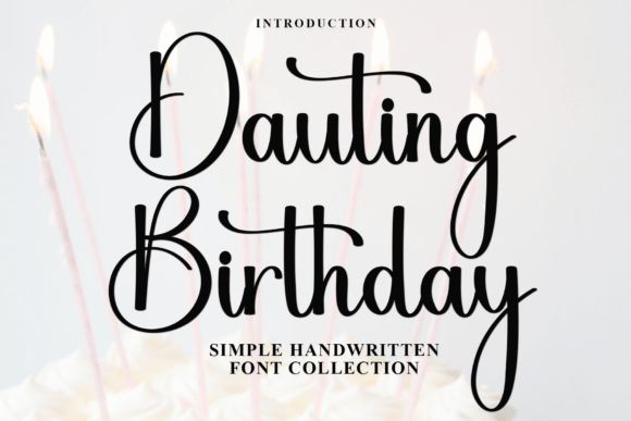 Dauting Birthday Font: A Soft Script for Business Branding