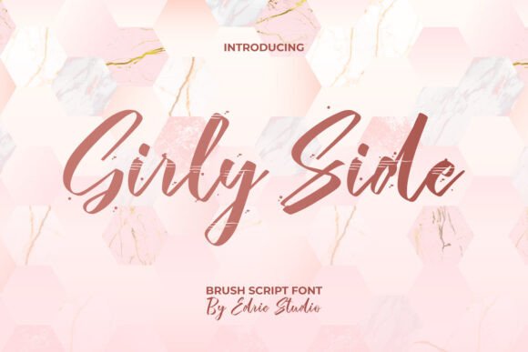 Girly Side: A Playful Script Font for Scroll-Stopping Brand Visuals