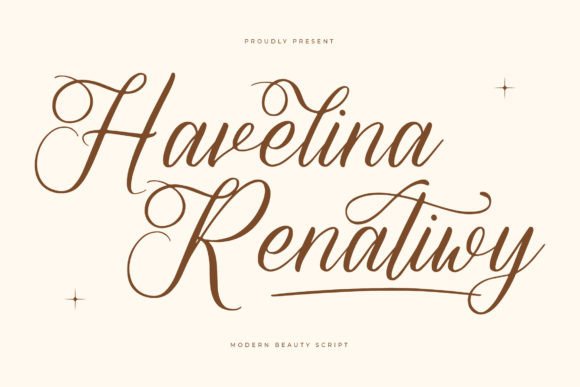 Havelina Renatiwy: A Luxurious Script Font That Elevates Small Business Branding