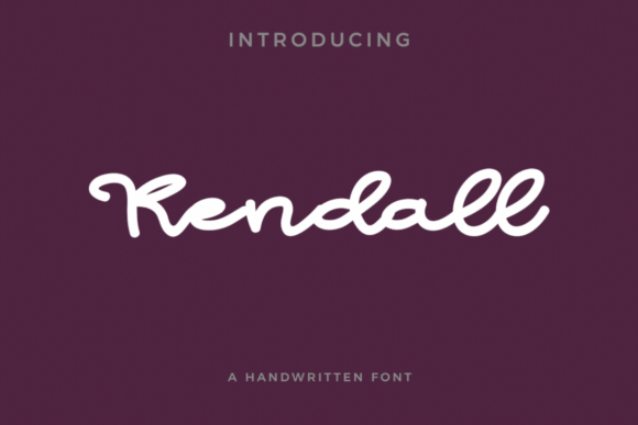 Kendall Font: A Handlettered Script for Makers