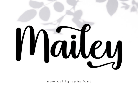 Mailey: A Bold Script Font for Dynamic Editorial Design