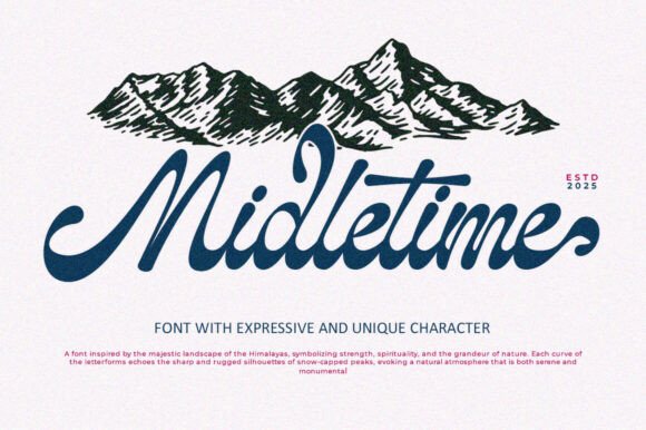 Midletime Font Review: Script Style for Campaigns