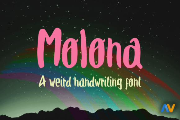 Molona Font: Weird Handwriting for Bold Marketing