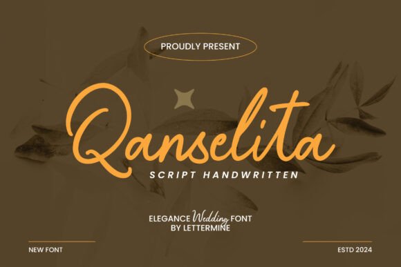 Qanselita Font: Elegant Script for Handmade Products