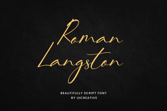 Roman Langston Font: Elegant Script for Digital Campaigns