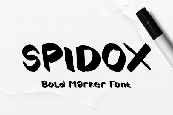 Spidox Font: Bold Marker Style for Digital Campaigns