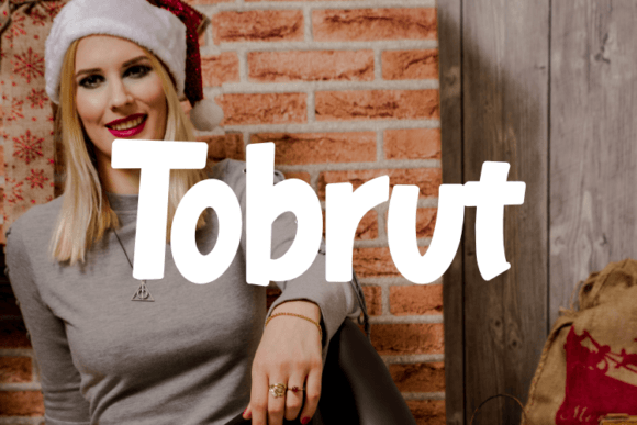 Tobrut Font: Elevating Handmade Products and Craft Designs